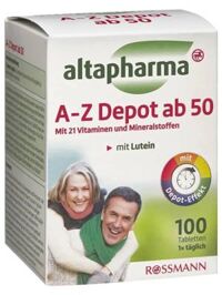 Vitamin Tổng Hợp Altapharma A Z Depot Ab Cho Người Trên 50 Tuổi, 100 Viên