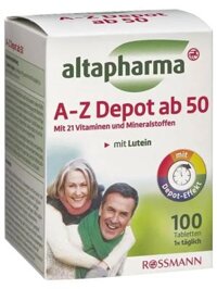 Vitamin Tổng Hợp Altapharma A Z Depot Ab Cho Người Trên 50 Tuổi, 100 Viên