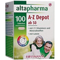 Vitamin tổng hợp Altapharma A-Z Depot ab 50 của Đức cho người trên 50 tuổi hộp 100 viên