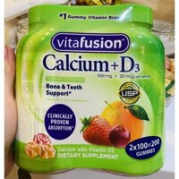 VITAMIN TỔNG HỢP BỔ SUNG CALCIUM + D3 / VITAFUSION CALCIUM+D3 500MG 100V CỦA MỸ_Set 2 Hộp