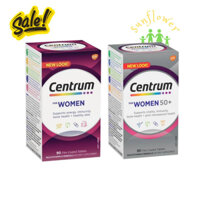 Vitamin Tổng Hợp Centrum For Women Cho Phụ Nữ trên 50 Tuổi 90 viên