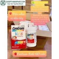 Vitamin tổng hợp centrum Kids 60 viên cho bé từ 3 tuổi chính hãng date mới