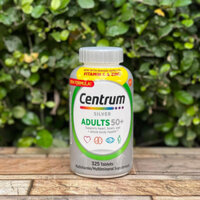 Vitamin tổng hợp Centrum Silver Adults 50+ 325 viên của Mỹ dành cho nam, nữ trên 50 tuổi