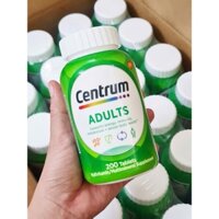 Vitamin tổng hợp Centrum Silver Adults cho người dưới 50 tuổi, Chai 200 viên