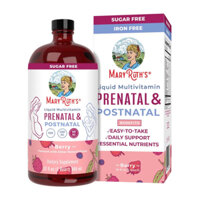 Vitamin tổng hợp chay cho bầu dạng lỏng Mary ruth's Prenatal & postnatal liquid 946ml USA