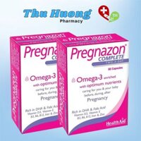 Vitamin Tổng Hợp Cho Bà Bầu HealthAid Pregnazon Complete Omega-3 - Hộp 60 Viên