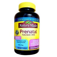 Vitamin tổng hợp cho bà bầu Nature Made Prenatal Folic + DHA hộp 150 viên OZ Slim Official