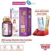 Vitamin tổng hợp cho bà bầu Mommy Gold Sanofia (Tím) – Giúp bà bầu khỏe mạnh, thai nhi phát triển toàn diện- Hộp 30 viên