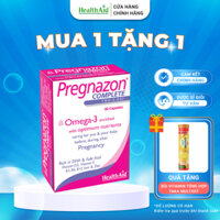 Vitamin Tổng Hợp Cho Bà Bầu HealthAid Pregnazon Complete Omega 3 Cho Thai Kỳ Khỏe Mạnh 60 Viên/Hộp