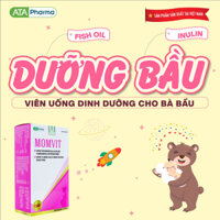 Vitamin tổng hợp cho bà bầu MOMVIT, bổ sung DHA, EPA, Inulin, Kẽm, Magie, Vitamin (dầu cá nhập khẩu Peru), 30 viên