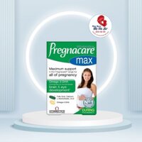 Vitamin tổng hợp cho bà bầu Pregnacare Max, Anh (84 viên) bổ sung Vitamin C, D3, DHA, Axit Folic cho bà bầu, mẹ sau sinh