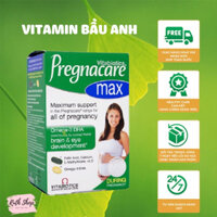 Vitamin tổng hợp cho bà bầu Pregnacare Max, Anh (84 viên) bổ sung Vitamin C, D3, DHA, Axit Folic cho bà bầu, mẹ sau sinh