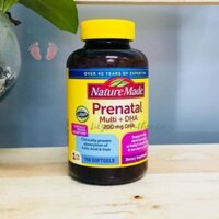 Vitamin tổng hợp cho bà bầu Nature Made Prenatal Multi + DHA 200mg dha 150 viên của Mỹ chính hãng