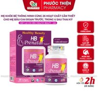 Vitamin tổng hợp cho bà bầu, bổ bầu dha HB Prenatal Support Healthy Beauty 30 viên