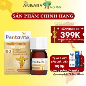 Vitamin tổng hợp cho bé 0-3 tuổi Pentavite 30ml