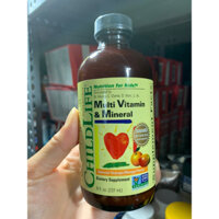 Vitamin Tổng Hợp Cho Bé Multi Vitamin & Mineral ChildLife 237ml của Mỹ