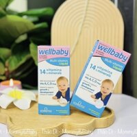 Vitamin Tổng Hợp Cho Bé Wellbaby Multivitamin Liquid Vitabiotics Anh 150ml Cho Trẻ 6 tháng - 4 tuổi