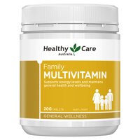 Vitamin tổng hợp cho cả gia đình Healthy Care Family Multivitamin của ÚC lọ 200 viên