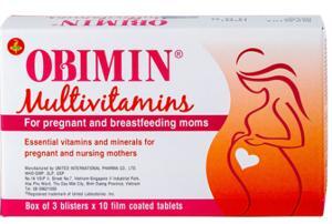 Thuốc bổ sung vitamin và khoáng chất cho bà bầu OBIMIN MULTIVITAMINS | Hộp 30 viên