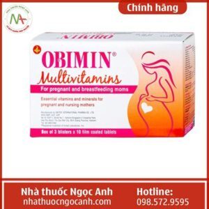 Thuốc bổ sung vitamin và khoáng chất cho bà bầu OBIMIN MULTIVITAMINS | Hộp 30 viên