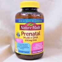 Vitamin Tổng Hợp Cho Mẹ Bầu NATURE MADE Prenatal Multi + DHA 150 viên - chính hãng Mỹ