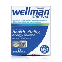 Vitamin Tổng Hợp Cho Nam Giới Wellman Original Vitabiotics Hỗ Trợ Tăng Cường Sức Khỏe, Nâng Cao Đề Kháng (Hộp 30 Viên)