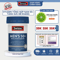 Vitamin tổng hợp cho nam giới trên 50 tuổi Swisse Ultivite Men's 50+ Multivitamin của Úc tăng sức đề kháng 60 viên