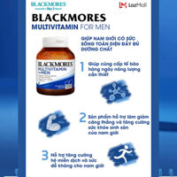 Vitamin tổng hợp cho nam Blackmores Multivitamin for Men Exclusive tăng cường sức khỏe toàn diện 50 viên