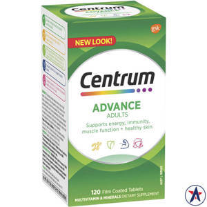 Vitamin tổng hợp cho người dưới 50 tuổi Centrum Advance MultiVitamin