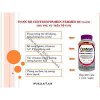 vitamin tổng hợp cho nữ trên 50 tuổi- centrum women 50+