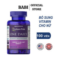 Vitamin Tổng Hợp Cho Phụ Nữ Women One Daily Vitamin 100 viên của Puritan's Pride