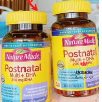 Vitamin tổng hợp cho phụ nữ sau sinh Nature Made Postnatal Multi DHA 60 viên của Mỹ