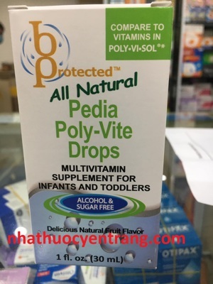 Vitamin tổng hợp cho trẻ biếng ăn, thiếu chất Pedia Poly-Vite Drops