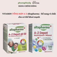 Vitamin Tổng Hợp Của hãng Altapharma A-Z 100v HÀNG ĐỨC