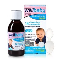 Vitamin tổng hợp dạng nước VITABIOTICS Wellbaby Multi-Vitamin Liquid 150mL