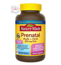 Vitamin tổng hợp dành cho mẹ bầu Nature Made Prenatal Multi DHA 200mg 150 viên của Mỹ