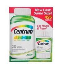 Vitamin tổng hợp dành cho người lớn dưới 50 tuổi Centrum Adults 425v – Mỹ