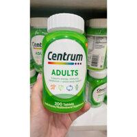 Vitamin tổng hợp dành cho Người lớn < 50 tuổi, 200 viên - Centrum Adults Multivitamins