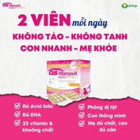 Vitamin tổng hợp GS Mamavit prefolin +DHA +EPA cho mẹ bầu và sau sinh 60viên ( date mới nhất)