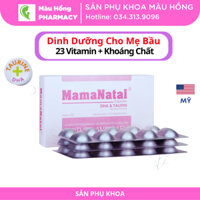 Vitamin Tổng Hợp, Mamanatal - Vitamin Tổng Hợp Cho Bà Bầu, DHA Cho Bà Bầu, Acid Folic, Vitamin Bầu, Sắt, Canxi - Hộp 30v