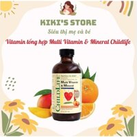 Vitamin Tổng Hợp Multi Vitamin & Mineral ChildLife Mỹ 237ml cho bé 6m - 12y