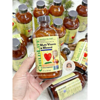 Vitamin Tổng Hợp MultiVitamin & Mineral ChildLife Mỹ 237ml cho bé 6m - 12y [ Hàng Air - BW Store ]