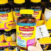 Vitamin tổng hợp Nature Made Prenatal Folic Acid + DHA, 150 viên