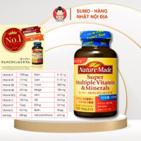 Vitamin tổng hợp Nature Made Multiple Vitamin & Minerals Nhật Bản 100 viên