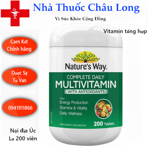 Vitamin tổng hợp Nature's Way Complete Daily Multivitamin 200 viên