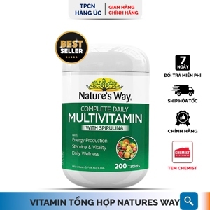 Vitamin tổng hợp Nature's Way Complete Daily Multivitamin 200 viên