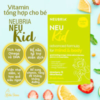 Vitamin tổng hợp Neubria Neu kid Anh tích hợp Omega DHA - 30 viên