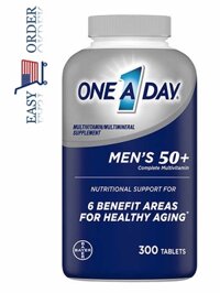 Vitamin tổng hợp One A Day Men's 50+ Healthy Advantage, 300 Viên