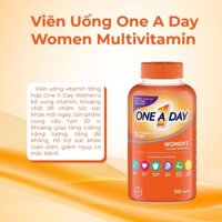 Vitamin tổng hợp One A Day Women’s 50+ Multivitamin 300 viên cải thiện các vấn đề do tuổi tác gây ra của phụ nữ