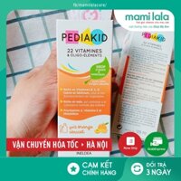 Vitamin tổng hợp Pediakid 22 Vitamins & Minerals 125ml cho trẻ từ 6 tháng tuổi - Pháp